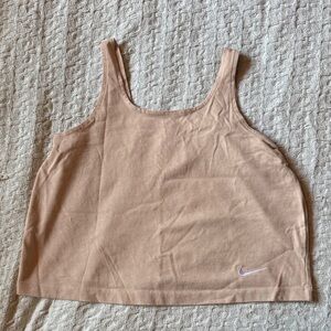 Nike Beige Sleeveless Top